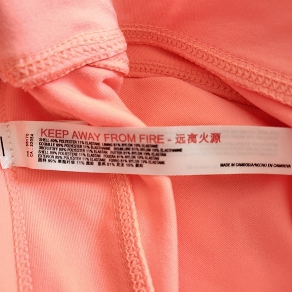 Free People FP Movement Very Prarie High Rise Leggings Papaya Punch New Small - Picture 15 of 15